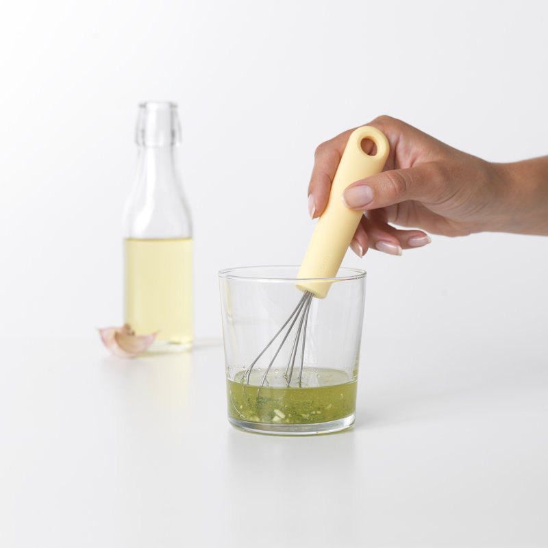 Saveur + fouet, petit, 13", Jaune vanille