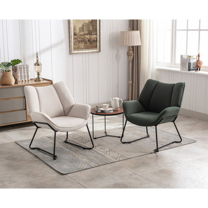 Sacoyia Upholstered Armchair, Beige