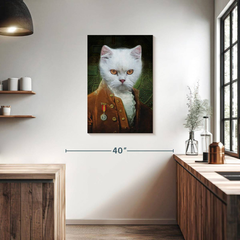 Ketti Cat In Clothes, 36" H x 24" W