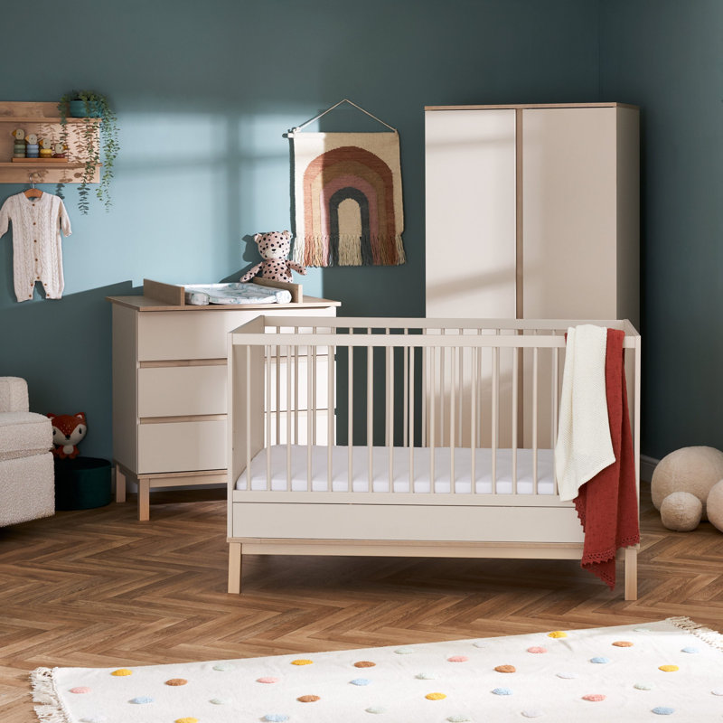 Astrid Convertible Standard 3 - Piece Nursery Furniture Set, Satin