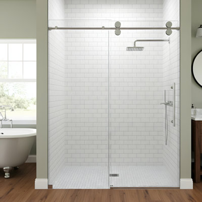 Frameless Single Sliding Shower Door
