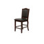 Formal Look Counter Height Dining Table W Shelve And 4X Side Chairs Solidwood 5Pc Set