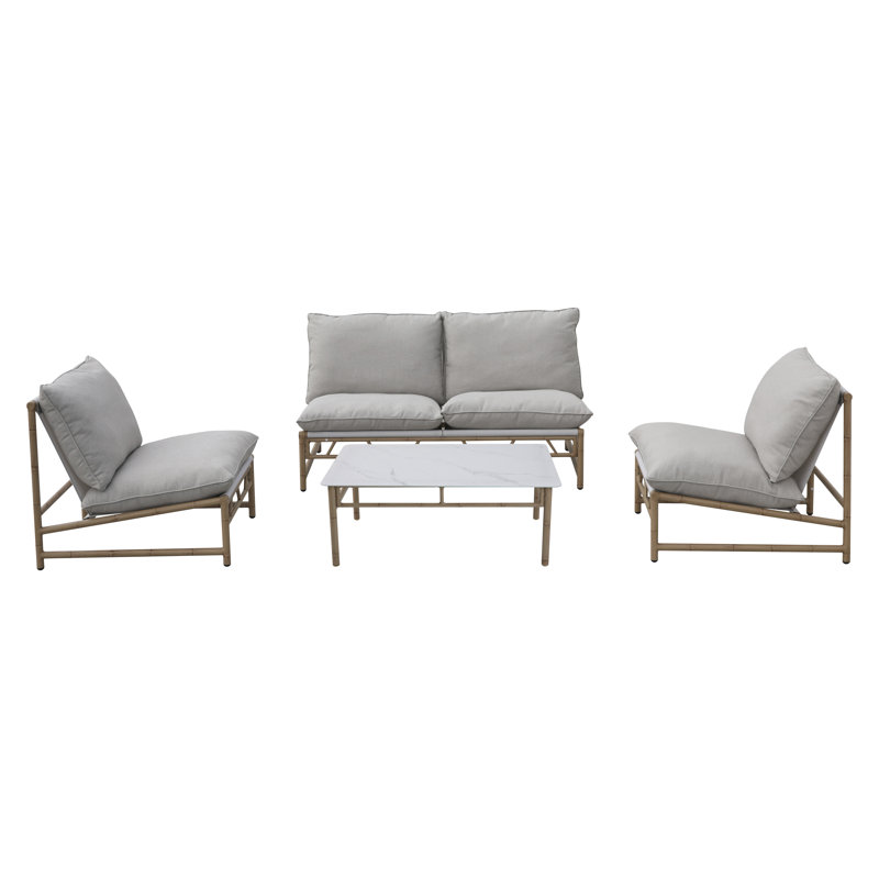 4 - Person Garden Lounge Set with Cushions