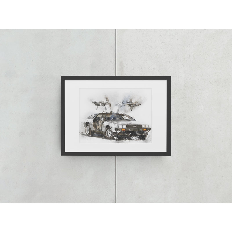 Iconic Car - Single Picture Frame Print on Wood