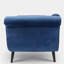 Chaise longue avec accoudoirs à volutes
