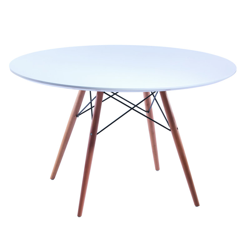 Daphney Round Solid Wood Base Dining Table, 29" H x 47" W