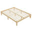 Cadre de lit en bois de pin original - Simple lit plateforme traditionnel pour un décor de chambre confortable