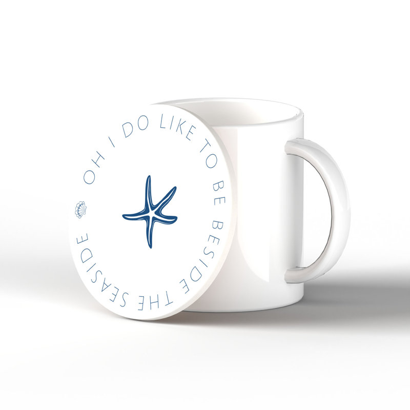 BEACH STARFISH 1 COASTER 100X100, Minimalist Starfish