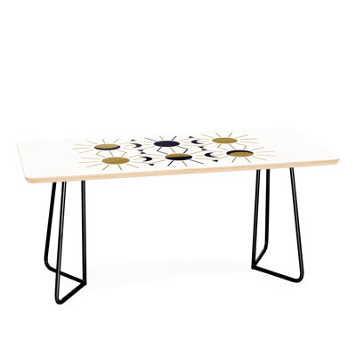 Table basse lune et soleil