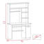 Bureau d'ordinateur Acequia, bureau, noir