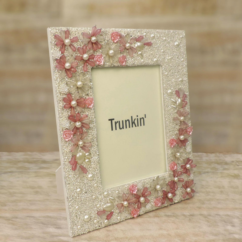 Cadre photo Fredel, Rose blanc, 5 po x 7 po