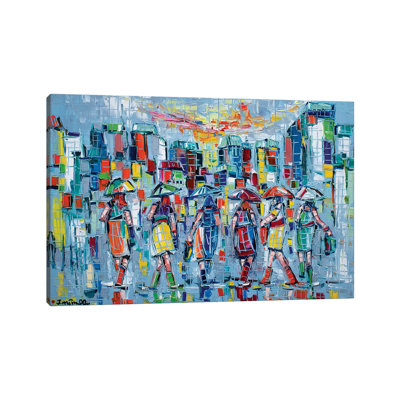 Bargainers by Joachim Mcmillan - Painting on Canvas