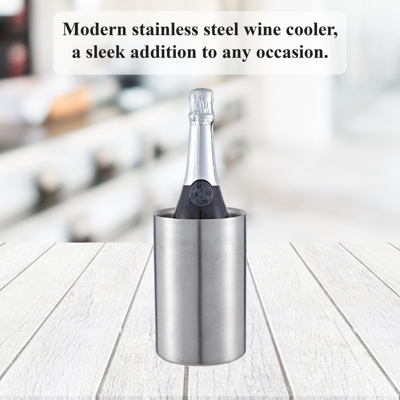 Buckingham Wine Cooler Double Wall Stainless Steel Ice Bucket 