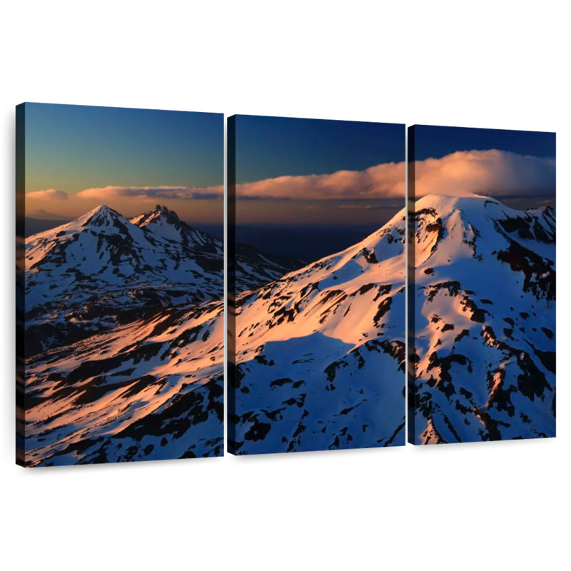 Alvord Three Sister Alpenglow, H 36 po x l 57 po