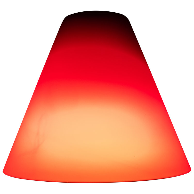Soie Inari - abat-jour suspendu Martini - ajusteur 1,625 po, Rouge