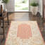 Hand-Knotted High-Quality Rust and Beige Area Rug
