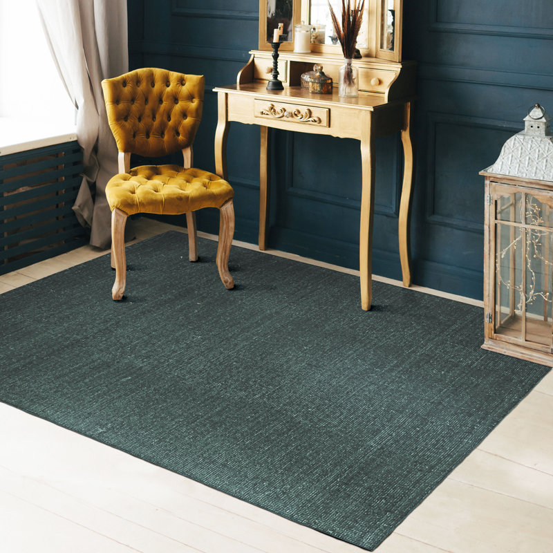 Jenice Solid Colour Hand Woven Area Rug, Rectangle 120 x 170cm
