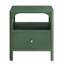 Table de chevet 1 tiroir Mid-Century Vintage Green Vintage