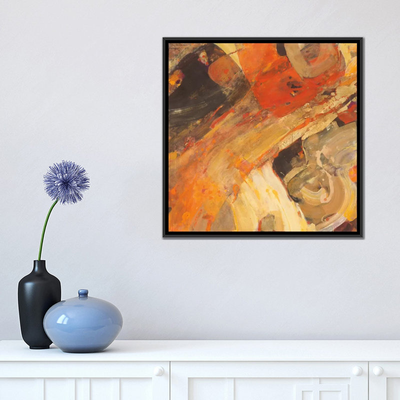 «Moab», reproduction d'art sur toile tendue, H 18 po x l 18 po x P 1,5 po, Toile avec cadre noir, Pas de tapis
