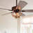 52 '' Rustic Antler Ceiling Fan ,Farmhouse Chandeliers With 5 Wooden Fan Blades And Remote Control Kit