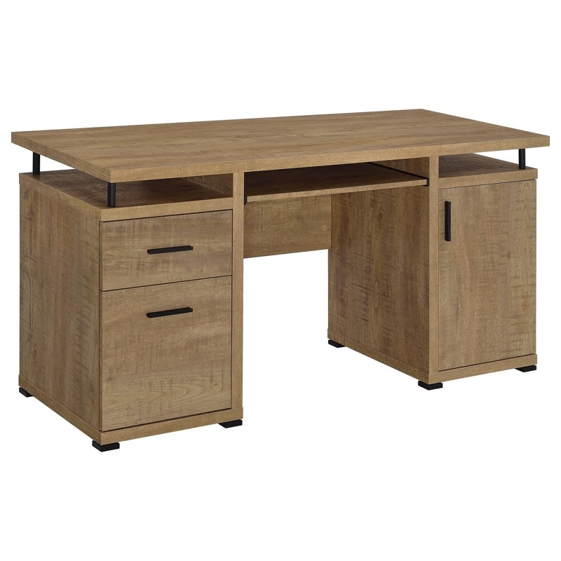Bureau d'ordinateur à 2 tiroirs Swan Mango