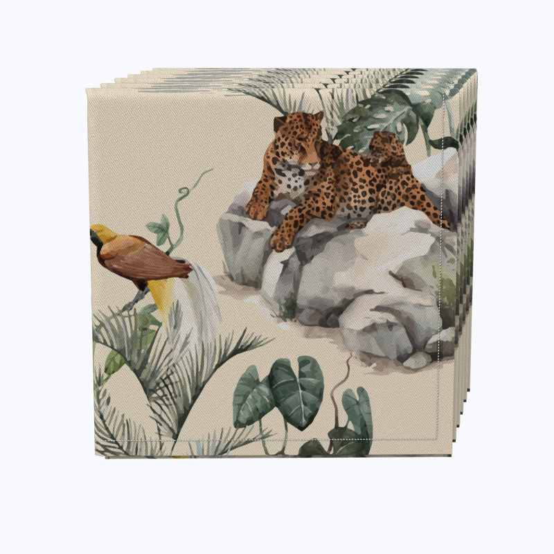 Berlauda 100% Cotton Floral Square Napkin
