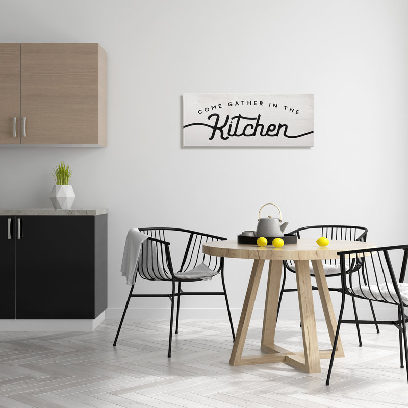 Breloque «Come Gather In The Kitchen», Toile tendue, H 13 po x l 30 po