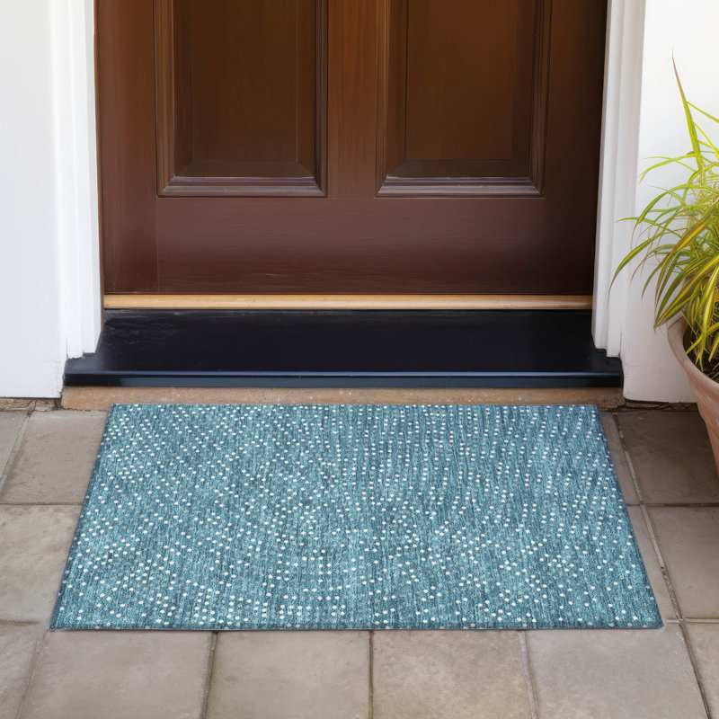  Machine Washable Indoor/Outdoor Chayden ACN1021 Taupe Rug, Rectangle 1'8" x 2'6"
