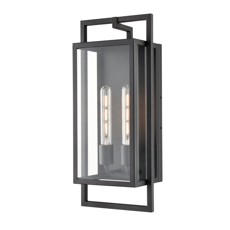 Applique murale d'extérieur 2 lumières Declare, H 19,6 po x l 8,4 po x P 6,1 po