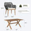 Outdoor Dining Set With 2 Rectangular Dining Table And Chairs-259395733-259395734-259395735