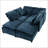 Double-Layer Cushion Modern Large U-Shaped Modular Sofa-35370058