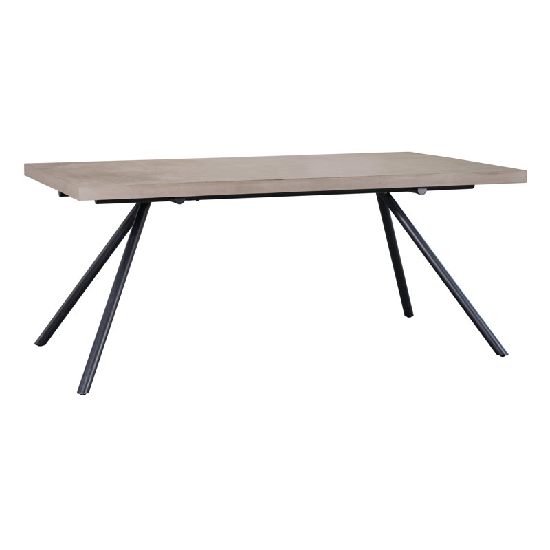 Table de salle à manger Perpetual, Gris ardoise, l 38 po x L 73 po x H 30,5 po
