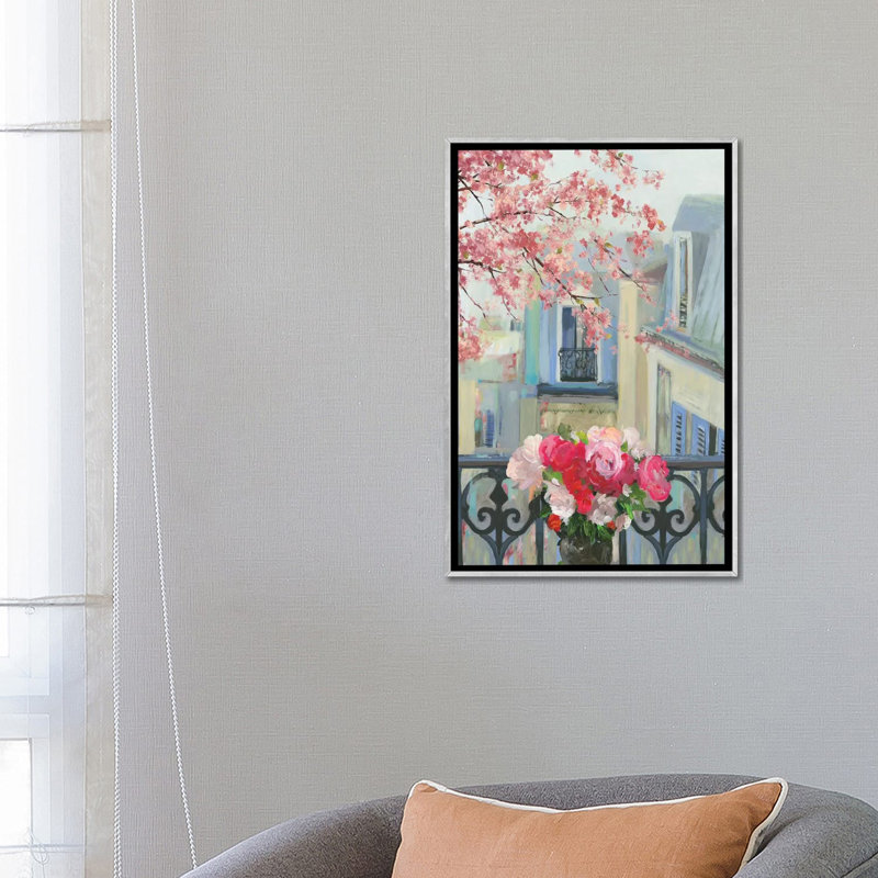 «Paris In The Spring II» par Allison Pearce - reproduction d'art, Pas de tapis, H 26 po x l 18 po x 1,5 po
