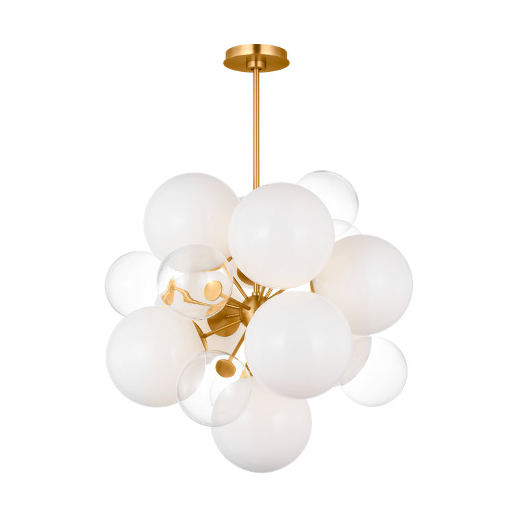 Aria 9 - Light Steel Dimmable Sputnik Modern Linear Chandelier