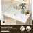 Lala 36" Single Bathroom Vanity with Grain White Engineered Stone Countertop without Mirror-1150736448