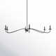 Zoyla 6 Light Metal Dimmable Chandelier