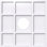 20"OD x 5"ID x 7"C x 1"P Rubik Architectural Grade PVC Contemporary Ceiling Medallion