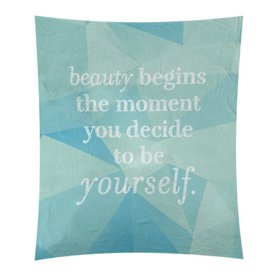 Tapisserie citation en polyester en faux gemme