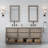 Constanta 72'' Double Bathroom Vanity with Marble Top-980936459