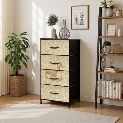 Commode 4 tiroirs avec rangement à 4 tiroirs