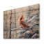 «Jaywanna Canada», cardinal rouge, Winter Wonderland I sur bois-1015398759
