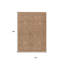 Tapis extérieur lavable à motif géométrique 10 pi x 14 pi en terre cuite