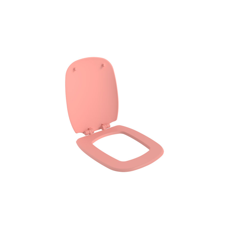Fenice Soft Close Toilet Seat, Matte Salmon