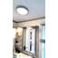 IP44 30cm Silver Glass Bathroom Flush Mount