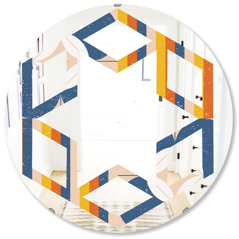 Miroir mural Hexagon Star, H 31,5 po x l po