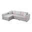 Canapé modulaire en L avec coussins-946217197