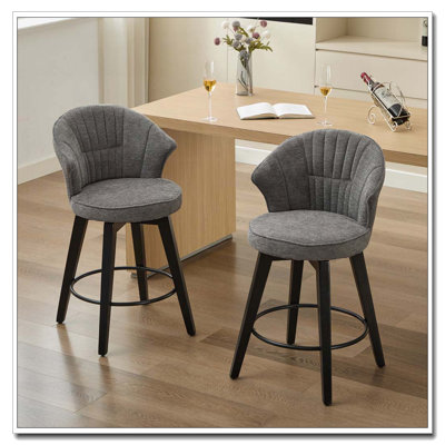 Tabouret de bar en chenille
