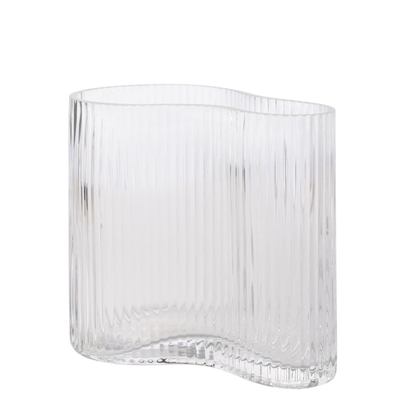 Delwin Glass Table Vase, 15" H x 16" W x 3.39" D
