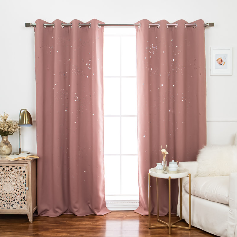Paire de rideaux obscurcissant Nicholad, Mauve