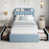 Bleu extra-long simple sélectionné